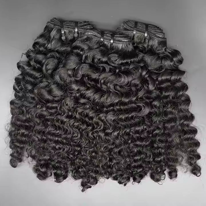Raw Burmese Curly Hair Extensions
